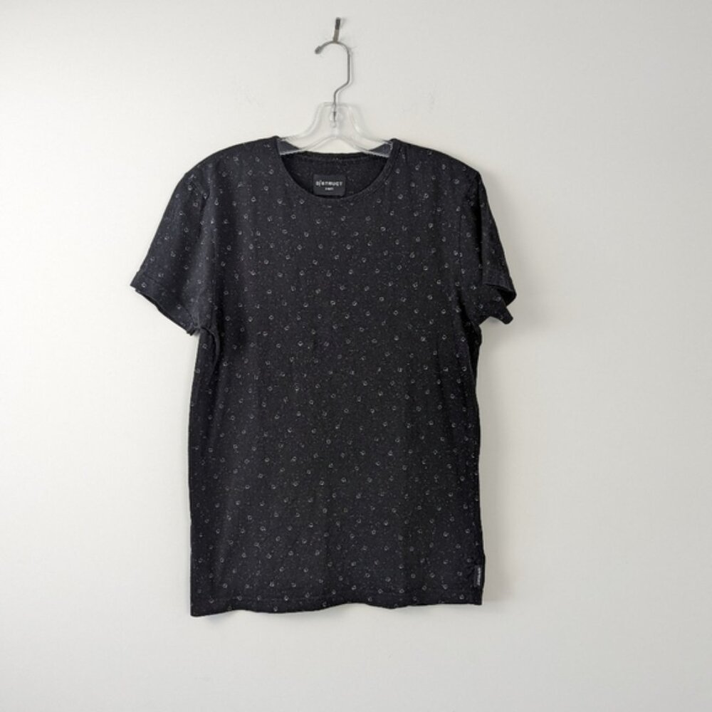Men's Casual Patterned Crew neck Tee short sleeve - Size S